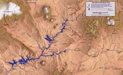 Hole-in-the-Rock trail highway Map